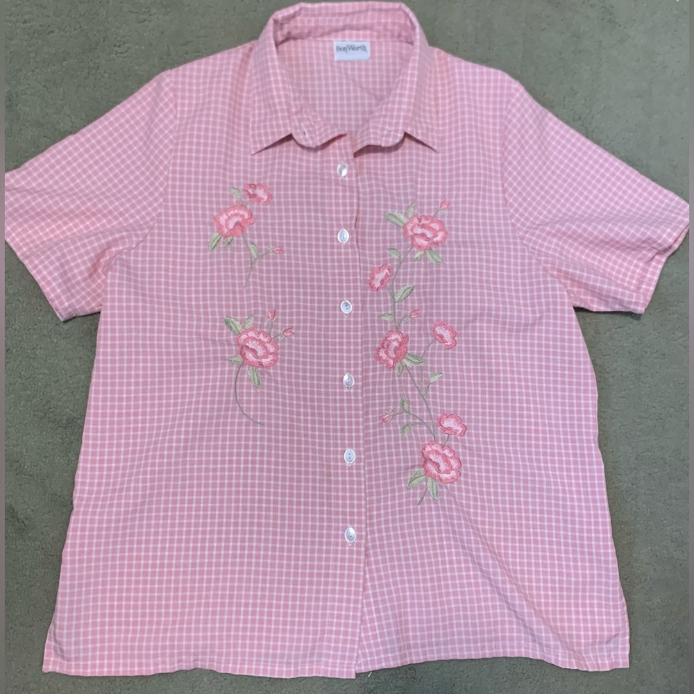 Medium *VINTAGE* Bonworth Pink Blouse